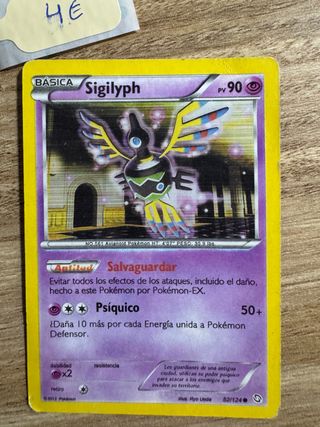 Carta Pokémon Sigilyph Básica PV 90