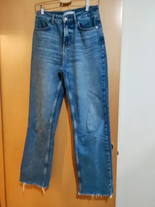 Pantalón vaquero ancho azul