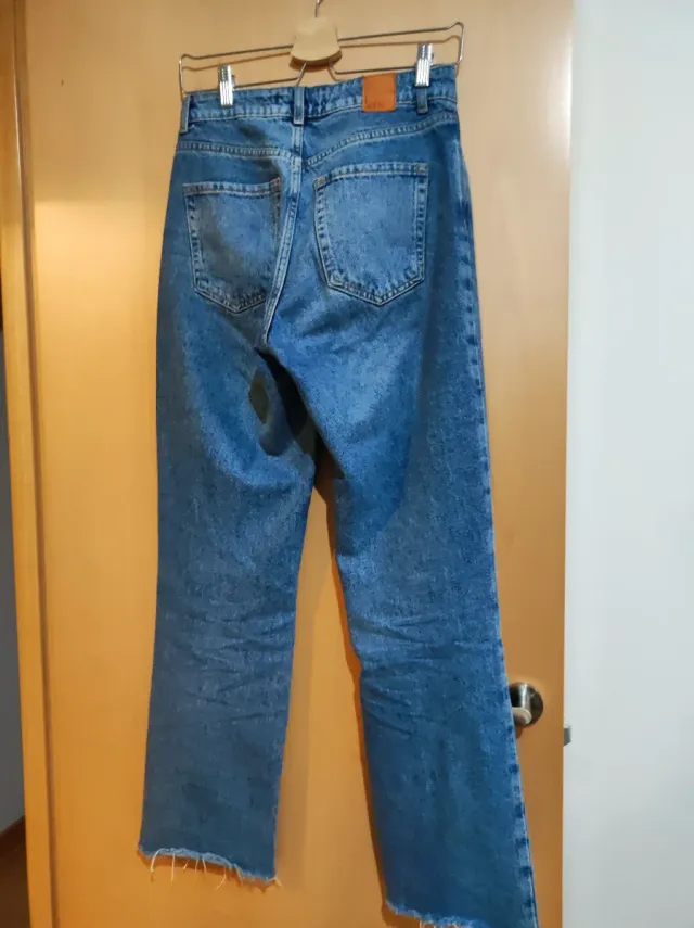 Pantalón vaquero ancho azul