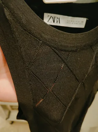 Top ZARA Negro Mujer