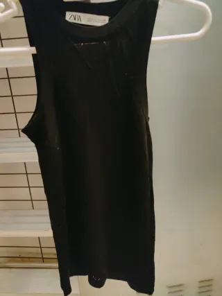 Top ZARA Negro Mujer