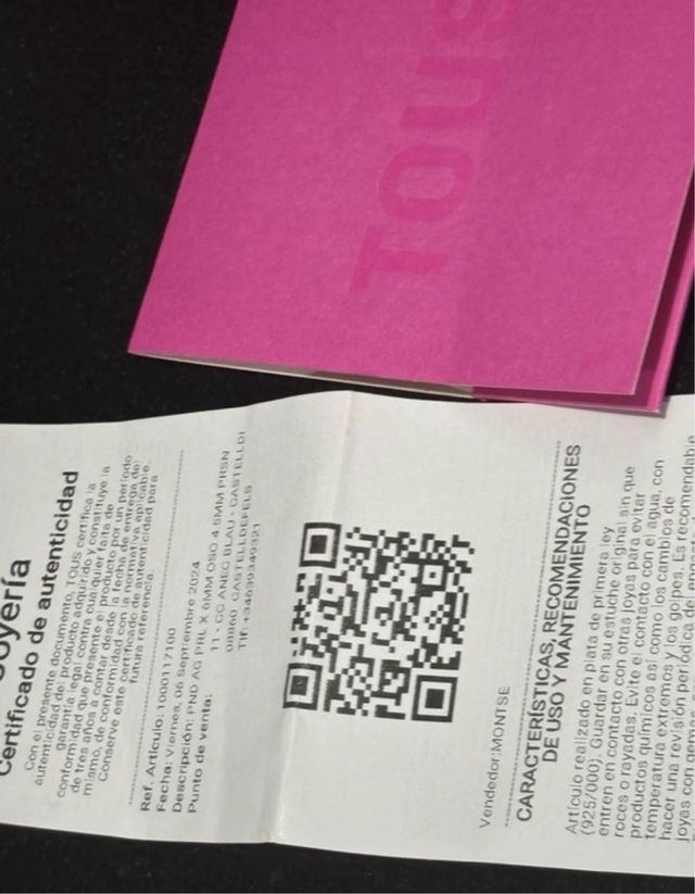 Pendientes Tous Perla Plata