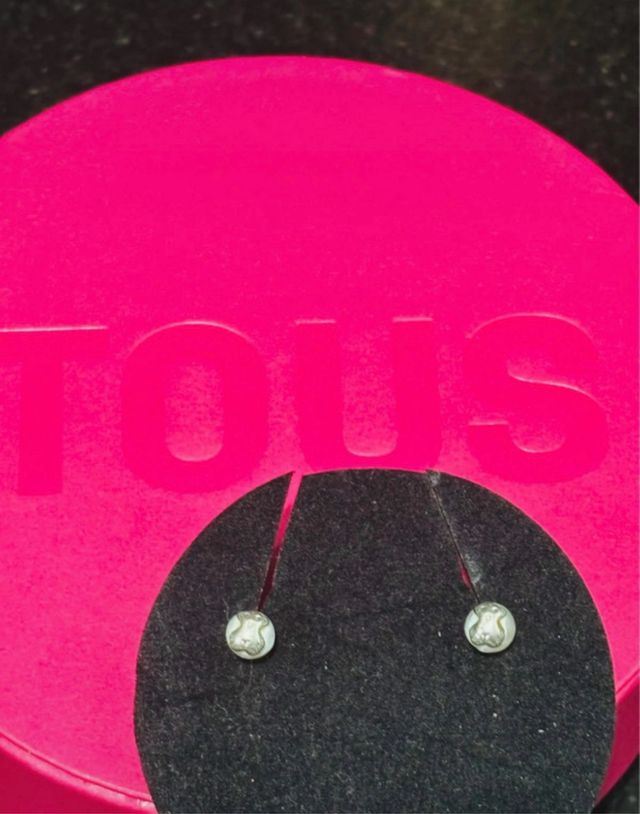 Pendientes Tous Perla Plata