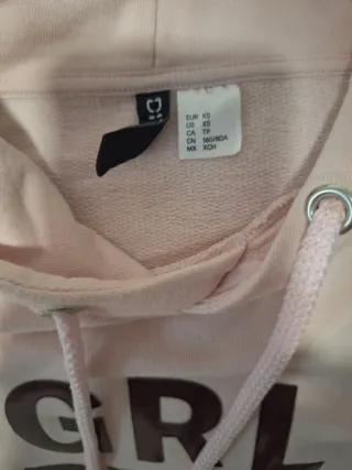 Sudadera GRL PWR Talla Única Rosa