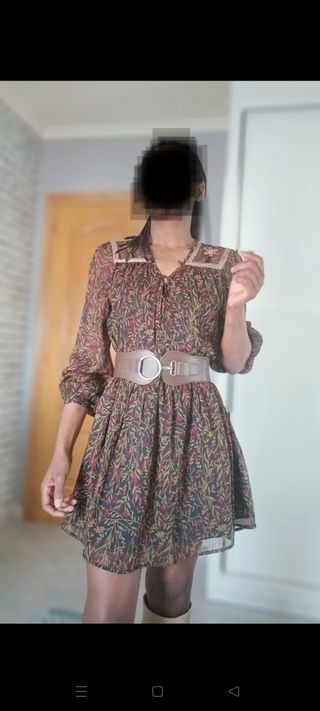 Vestido estampado Zara 