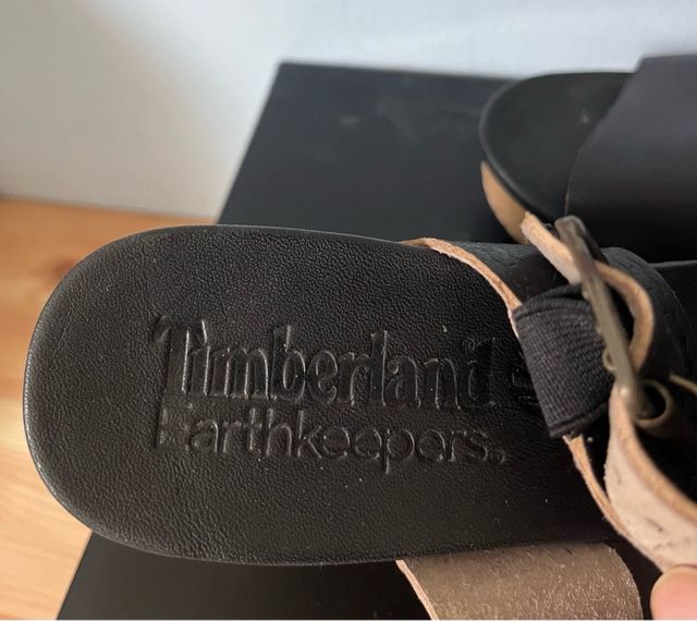 Sandalias piel Timberland Cuña Madera