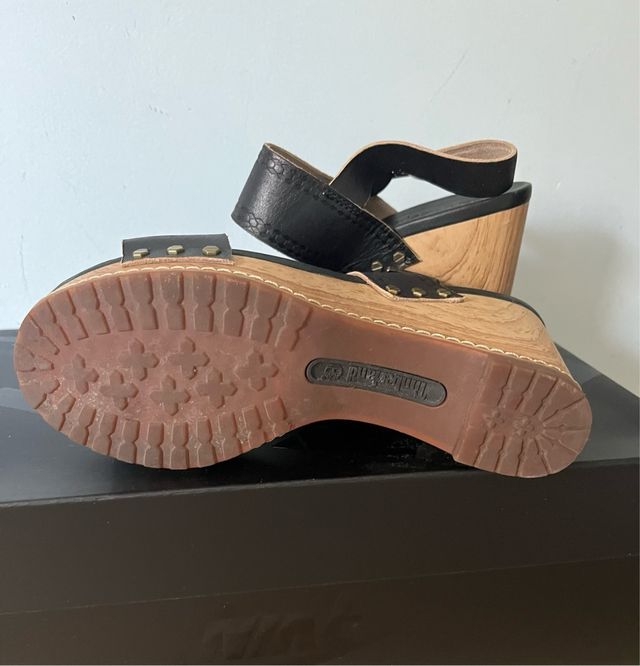 Sandalias piel Timberland Cuña Madera