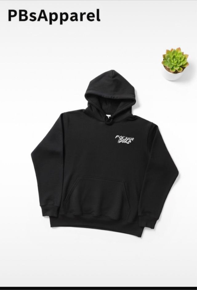 Felpa PBS Apparel con cappuccio nero