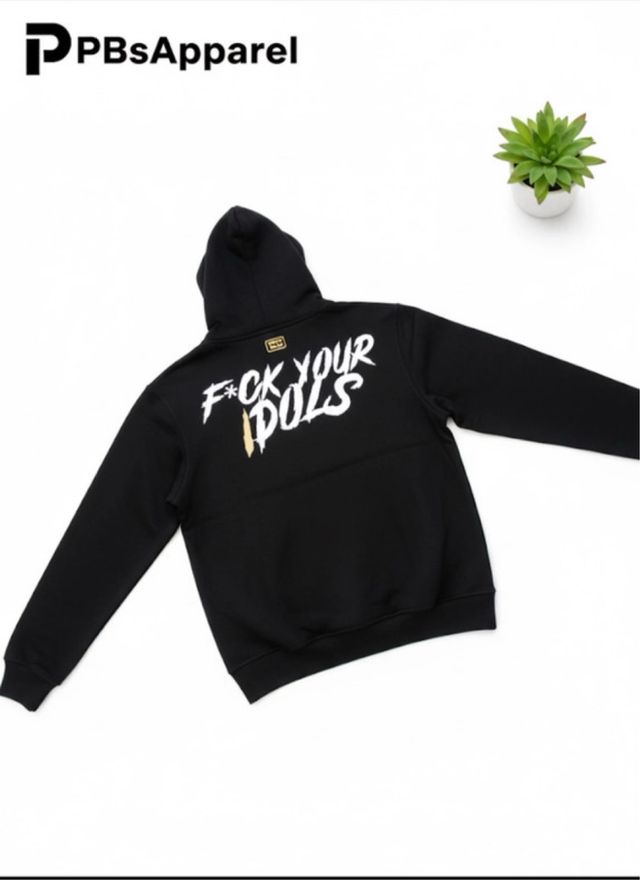 Felpa PBS Apparel con cappuccio nero