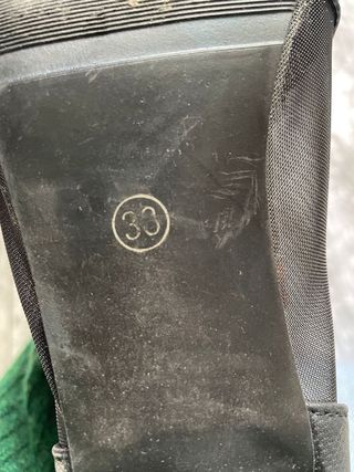 Botines negros tacón ancho y bajo