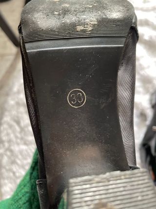 Botines negros tacón ancho y bajo