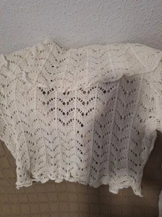 Bolero/Torerita de encaje blanco