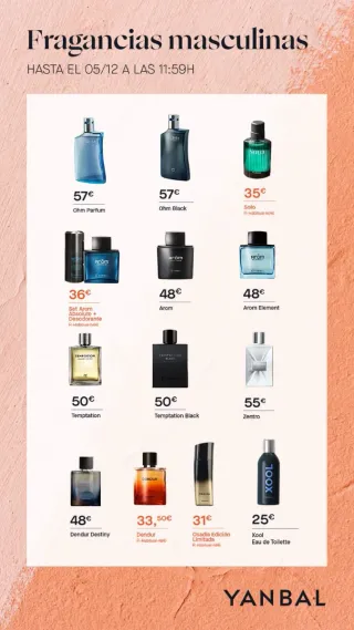 Perfumes Yanbal para Hombre