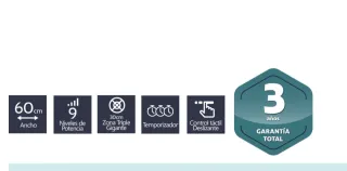 Placa Vitrocerámica Johnson JVCA3302