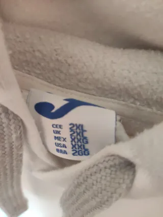 Sudadera Joma Hombre Blanca