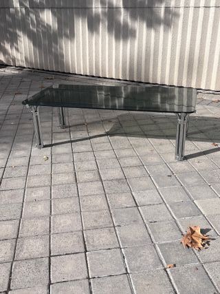 Mesa Vintage Cristal y Metal Años 70