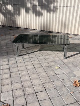 Mesa Vintage Cristal y Metal Años 70