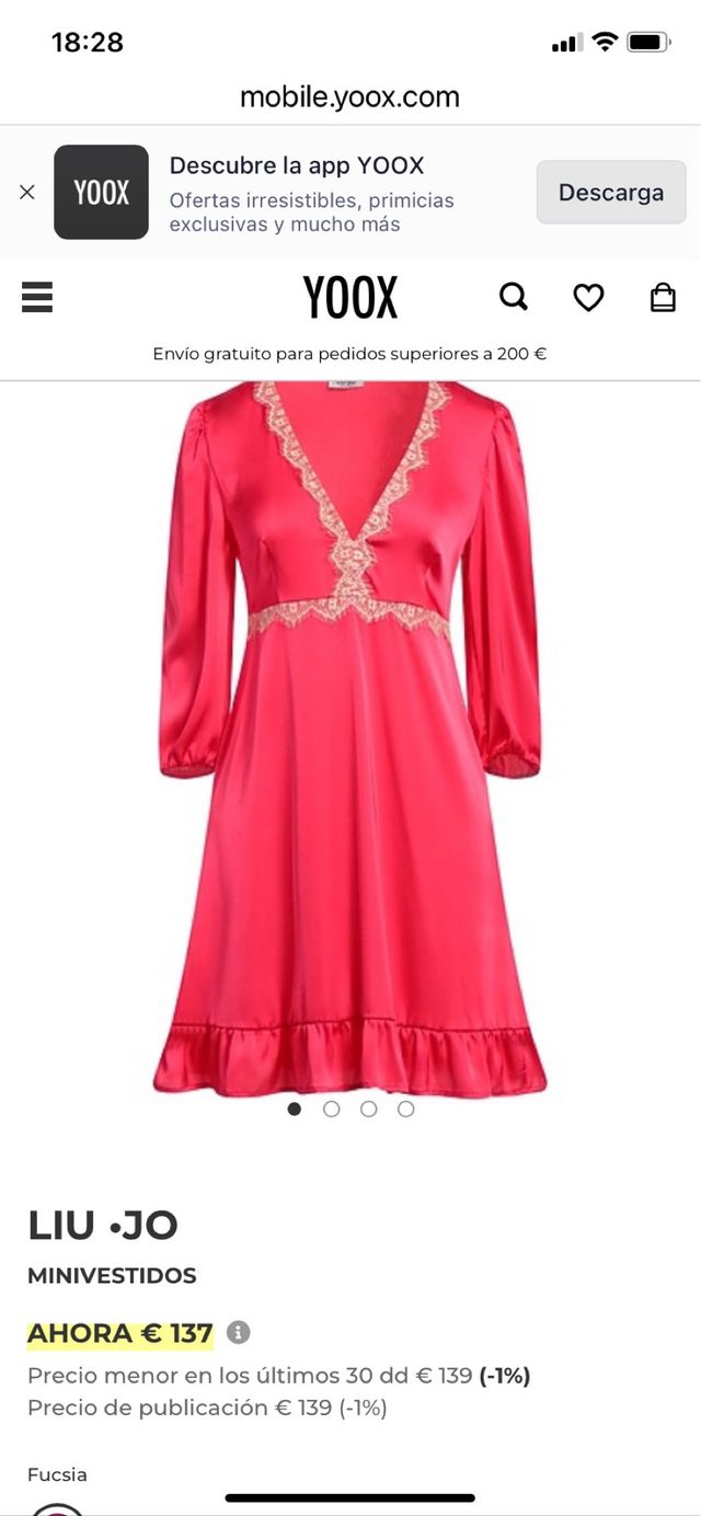 Vestido rojo Liu Jo con encaje