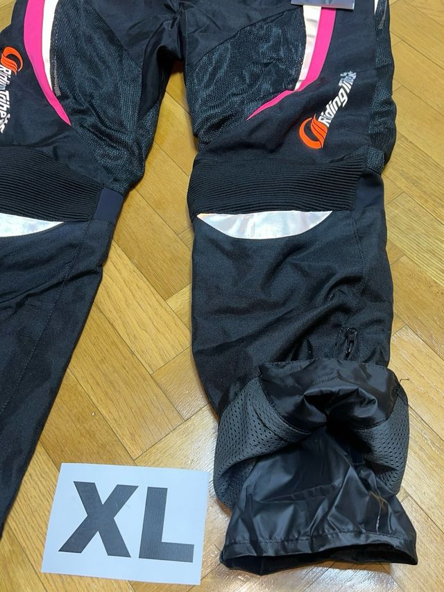 Pantalón Moto Riding Tribe XL Negro/Rosa.NUEVO