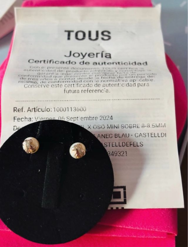 Pendientes Tous Perla Grande