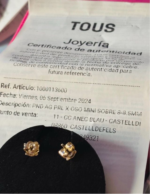 Pendientes Tous Perla Grande