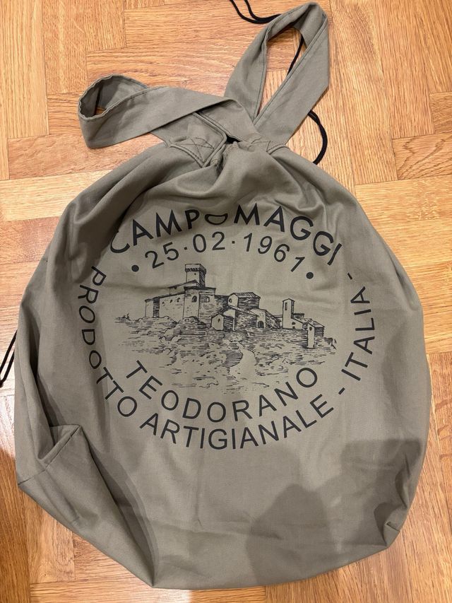 Borsa in tela Campomaggi verde militare