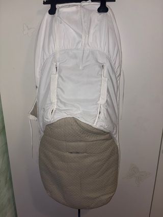 Saco Silla Paseo Baby Star Blanco y Beige