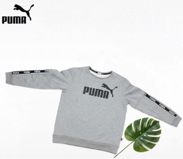 Felpa Puma Grigia per Bambino