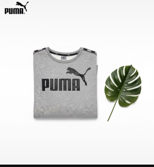 Felpa Puma Grigia per Bambino