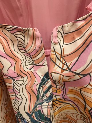 Vestido H&M Talla S Estampado Multicolor