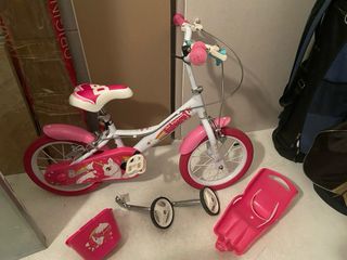 Bicicleta Infantil Unicornio Rosa y Blanca