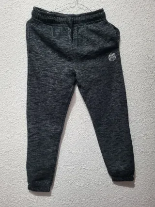 Pantalón chándal niño gris jaspeado