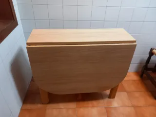 Mesa de cocina extensible madera