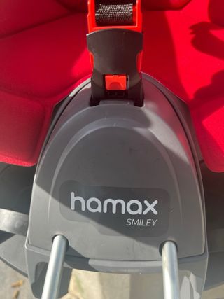 Asiento Bici Niños Hamax Smiley Gris/Rojo