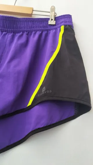 Pantalón corto deportivo mujer morado