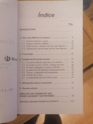 Libro El Conde Lucanor. Bruño. Anaquel.