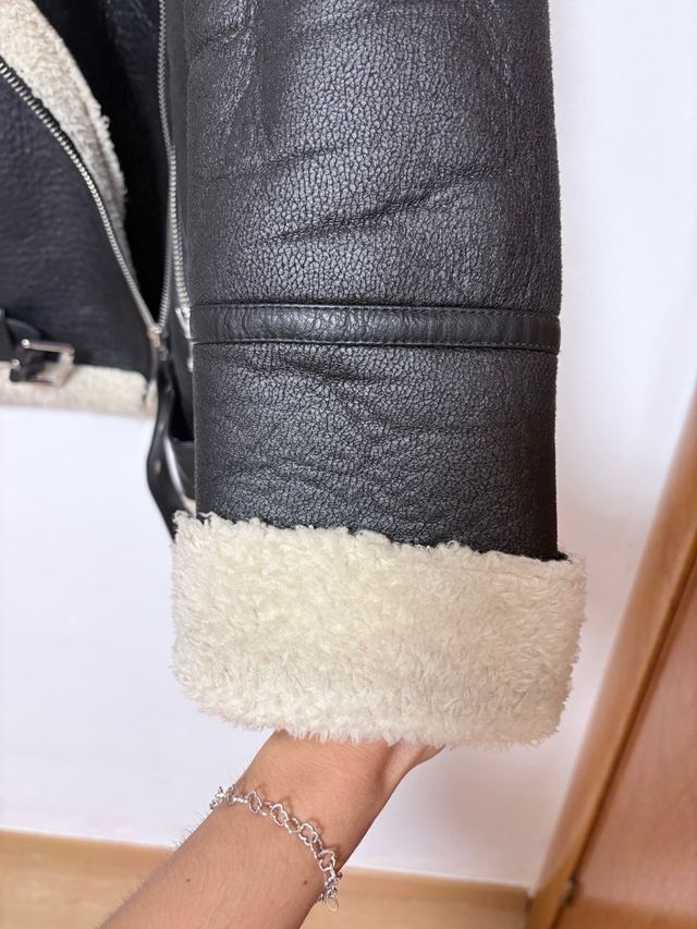 Chaqueta borrego Mango Talla S