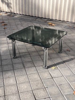 Mesa Vintage Cristal y Metal Años 70