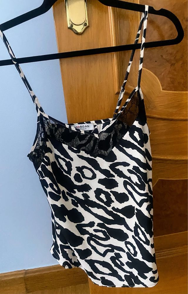 Top lencero estampado animal print Morgan