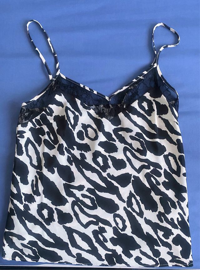 Top lencero estampado animal print Morgan