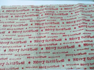 Arpillera Merry Christmas Roja