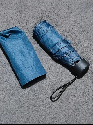 Paraguas plegable mini Parfois azul