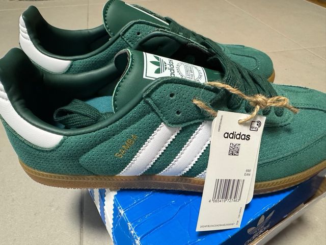 Tênis Adidas Samba Verde Branco Novo Tam 44