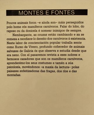 10€ por libro. Guías Xerais (Montes e fontes).