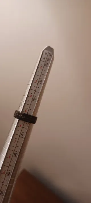 Anello vintage metallo smaltato