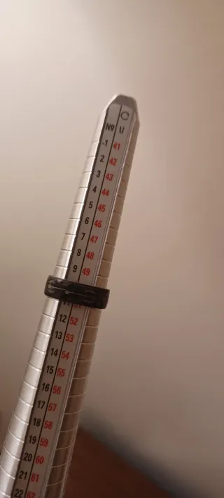 Anello vintage metallo smaltato