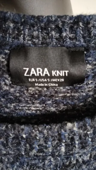 Jersey Zara azul jaspeado