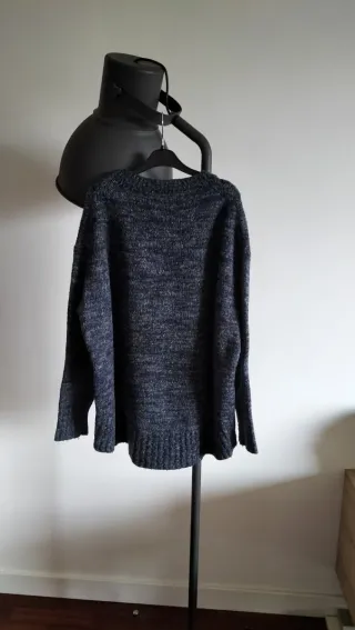 Jersey Zara azul jaspeado