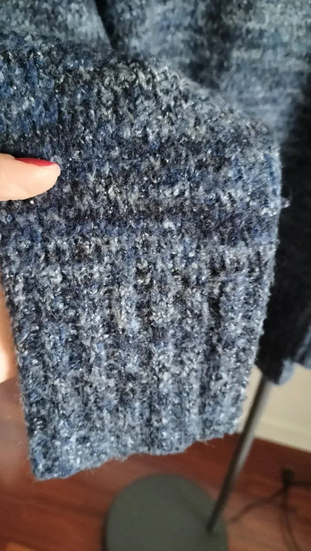 Jersey Zara azul jaspeado