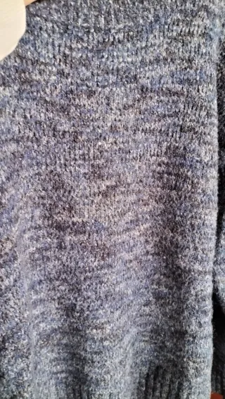 Jersey Zara azul jaspeado